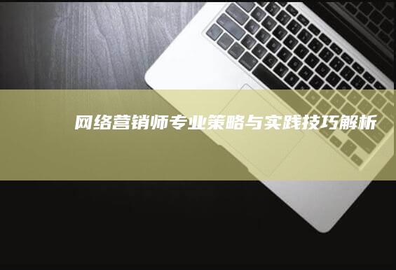 网络营销师专业策略与实践技巧解析